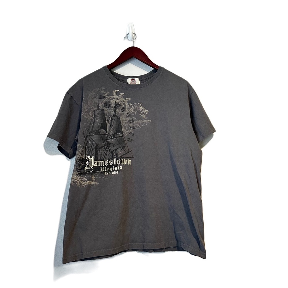 Gray Jamestown Boat Short Sleeve T Shirt